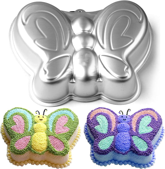 Butterfly Shaped Birthday Cake Pan Mould Aluminum 3D Animal DIY Cake Baking Pan for Birthday, Anniversary, Party, Christmas