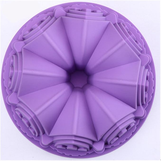 FantasyDay 8.6'' Crown Castle Cake Mold Silicone Baking Molds Party Cake Bakeware for Your Birthday Dessert, Cake, Bread, Tart, Pie, Flan and More #2