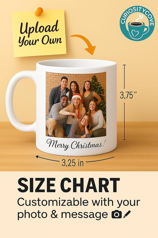 Personalized Coffee Mug | Custom Photo, Text, or Logo Cup (11oz, White Rim, Inner, and Handle) |Dishwasher & Microwave Safe |Unique Gift for Men & Women –Taza Personalizada