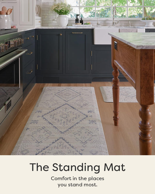 House of Noa Nama Standing Mat – Anti-Fatigue Cushioned Kitchen Mats for Floor | Ergonomic Bounce-Back Foam Kitchen Mats | Anti-Fatigue Mats for Kitchen & Standing | Ula Windmill | 22" x 36"