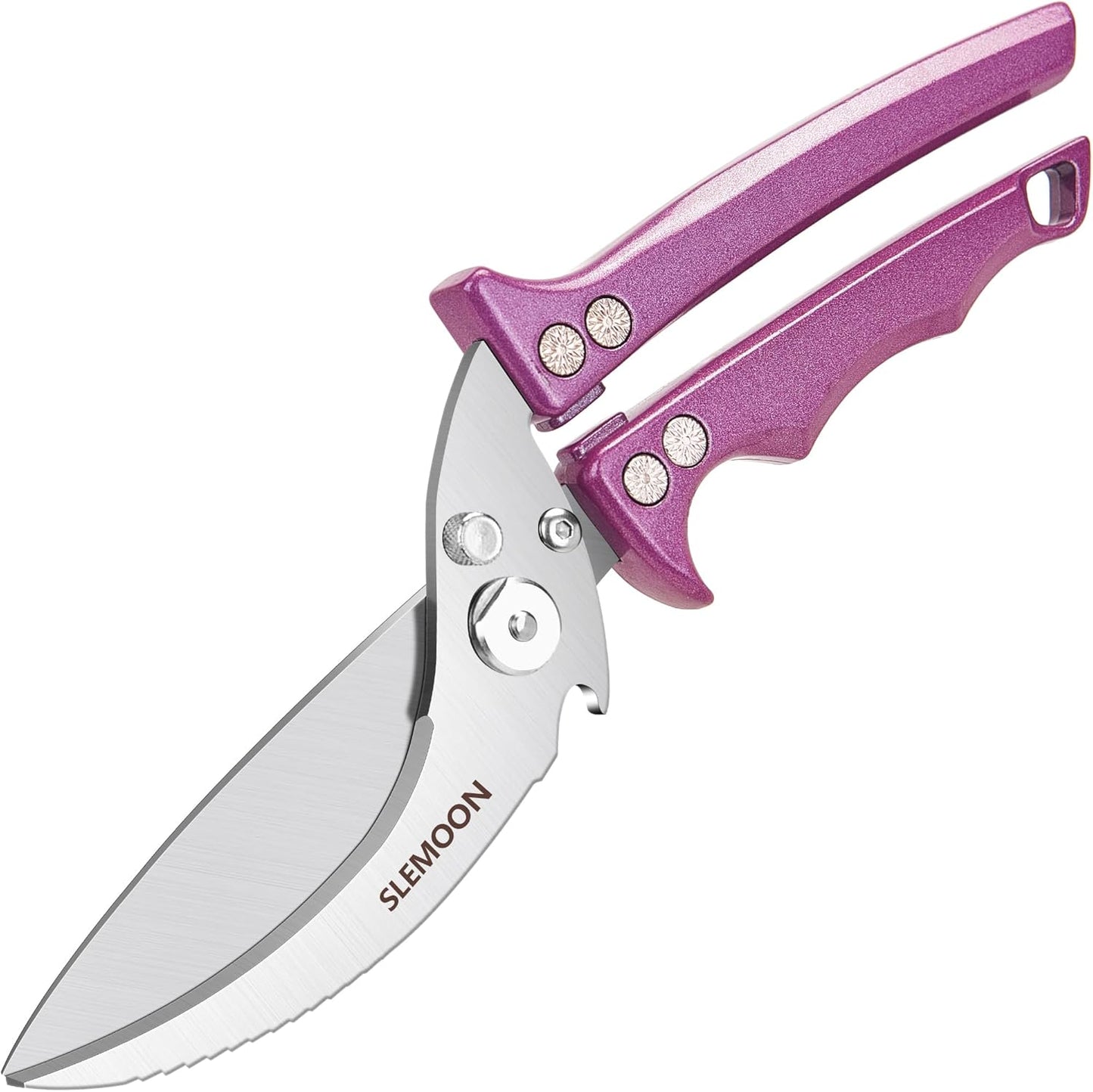Heavy Duty Poultry Shears Meat Cutting Dishwasher Safe and Food Stainless Kitchen Shears Kitchen Scissors for Chicken Turkey Thanksgiving,Gift Box,purple