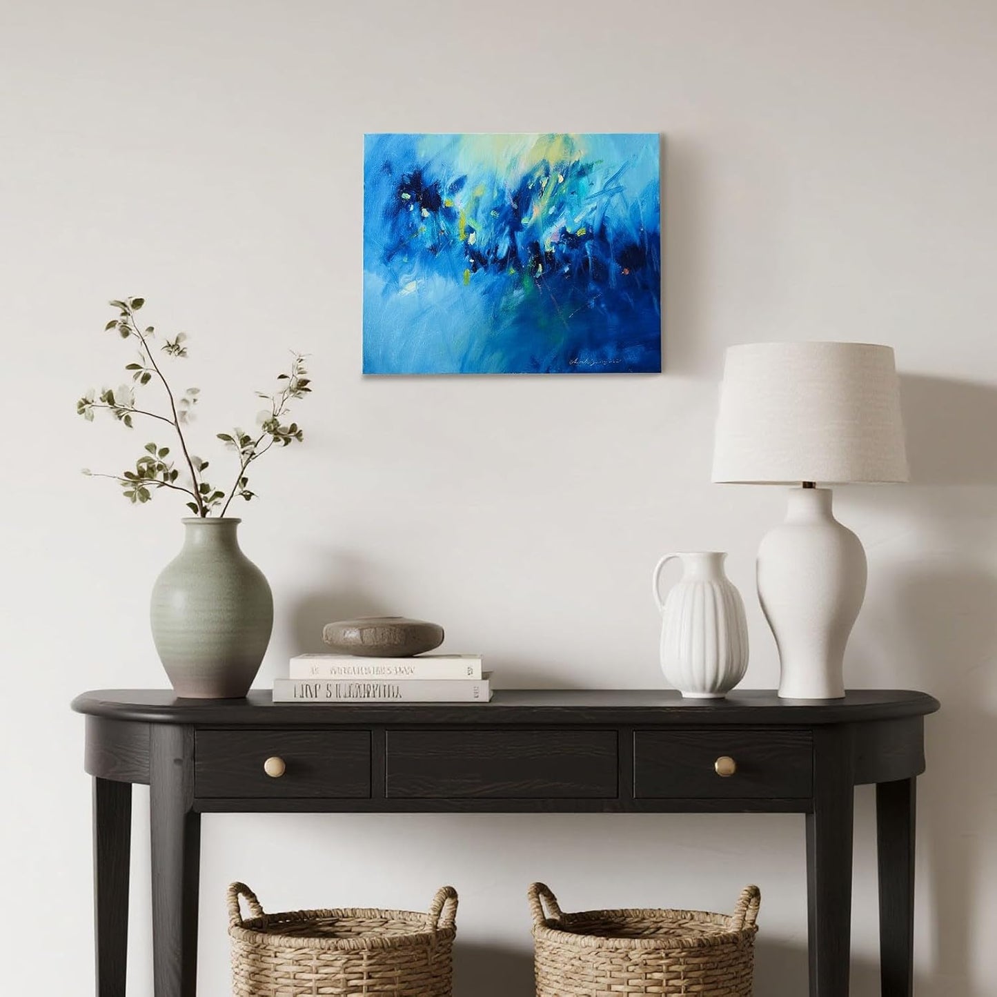 Gloliv Canvas Wall Art for Living Room – Abstract Wall Decor Painting, Artist-Authorized Reproduction Print – Modern Canvas Prints for Office, Bedroom, Bathroom & Kitchen Home Decor 16"X12"