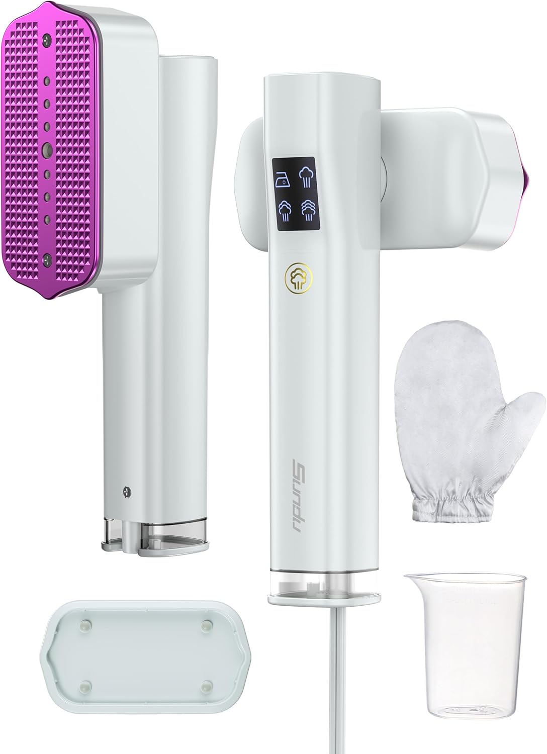 Steamer for Clothes,Sundu Portable Handheld Garment Steamer,15s Fast Heat-up,100ml Water Tank,20 Minutes of Continuous Ironing Removes Wrinkle for Home,Office and Travel-White