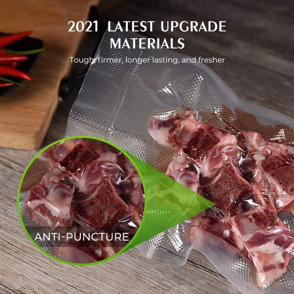 Vacuum Sealer Bags for Food，Seal a Meal Bags Rolls，11inx20 Rolls 2 Pack，XinBaoLong，Commercial Grade, Heavy Duty, BPA Free,Great for Vac Storage