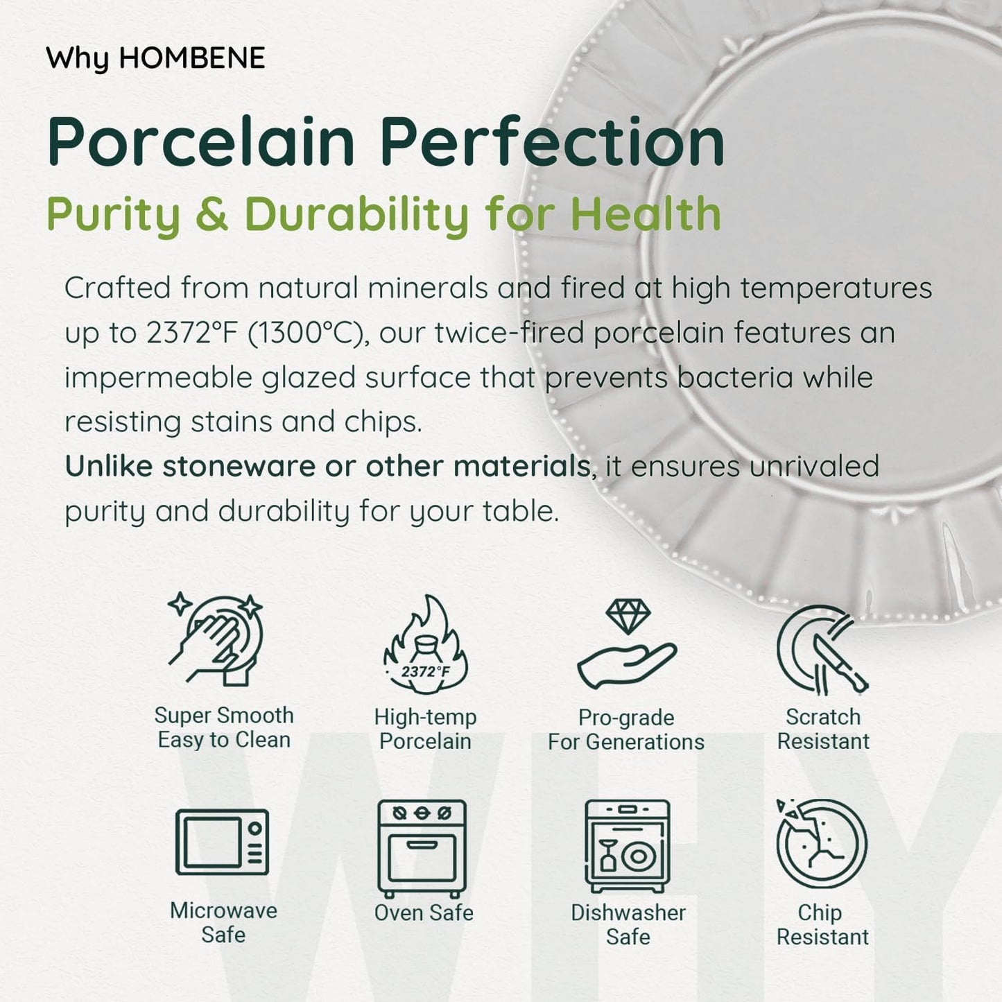 Dinnerware set, 12 Piece plates and bowls sets for 4, Ceramic Modern dish set for party, Porcelain dish set, House gift, Microwavable safe, Light Grey