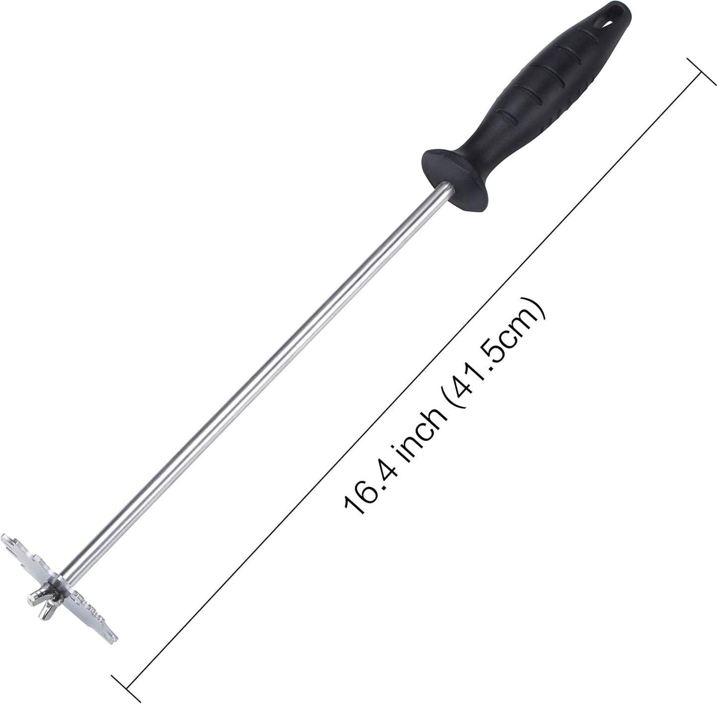 MSY BIGSUNNY Good Grip Stainless Steel Grill Scraper for BBQ Grate and Griddle (16" Scraper)