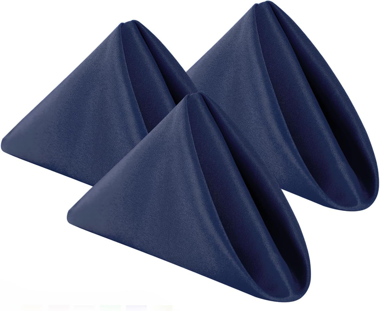 Bailarina Cloth Napkins Set of 80,17x17 inches Dinner Napkins Cloth Washable,Polyester Square Table Cloth Napkin Bulk with Hemmed Edges Ideal for Banquets, Parties and Weddings-Navy Blue