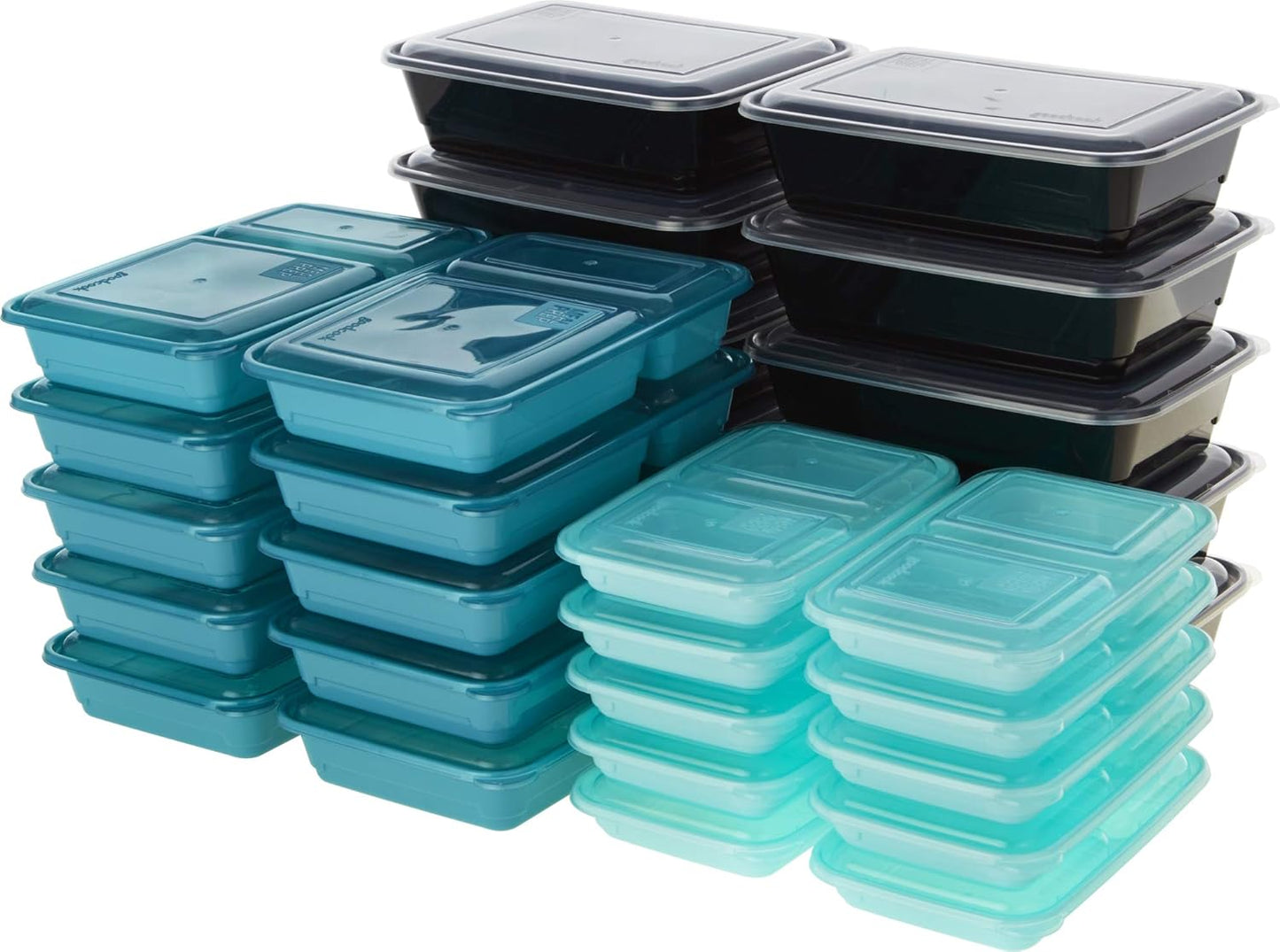 GoodCook Meal Prep 60-Piece Container Set, Made Without BPA