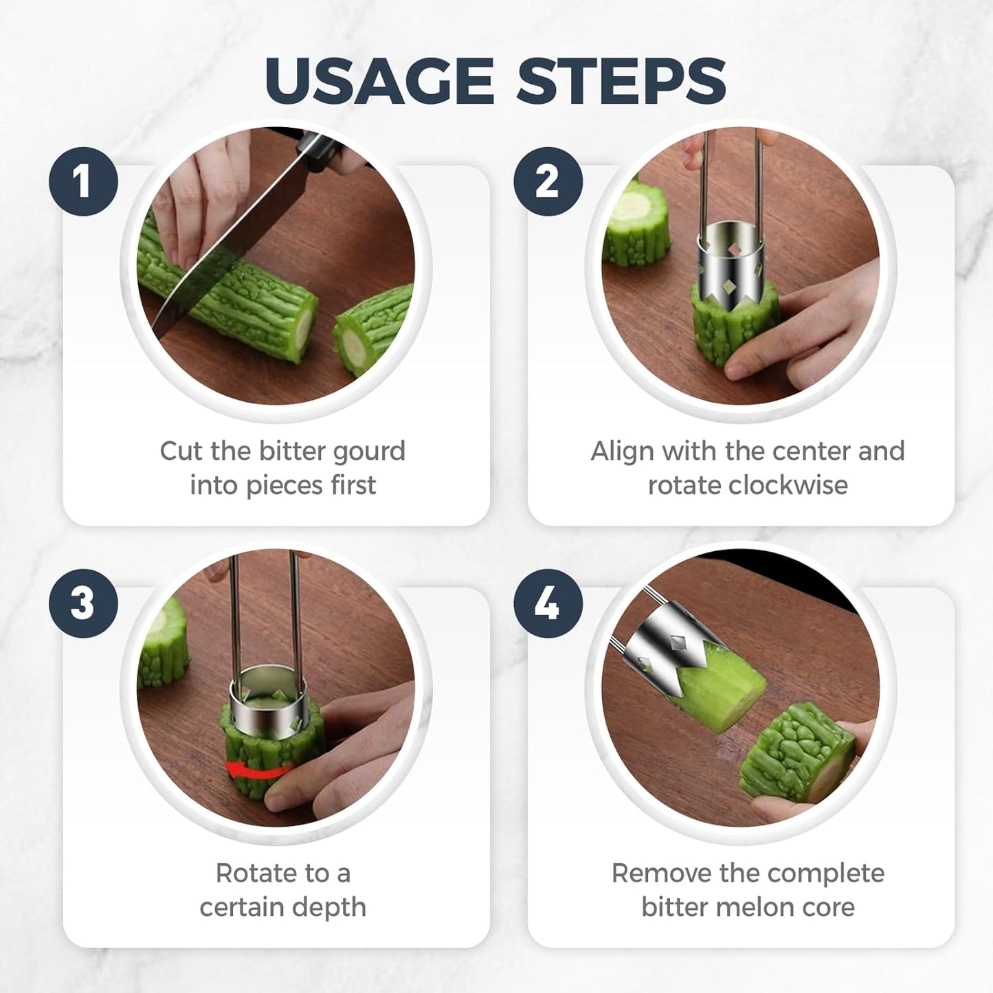 Red Bell Pepper Seed Corer, Stainless Steel Fruit & Vegetable Corer Tool, 1 PCS