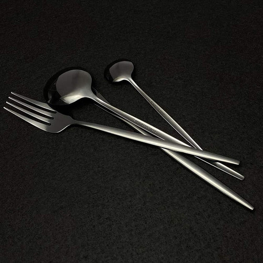 Silverware Set – 30 Piece Family Dinnerware Set – Flatware Set Service For 6 – Green Silver Tableware Sets – Cutlery Great For Family Gatherings & Daily Use – Spoons, Knives, Forks