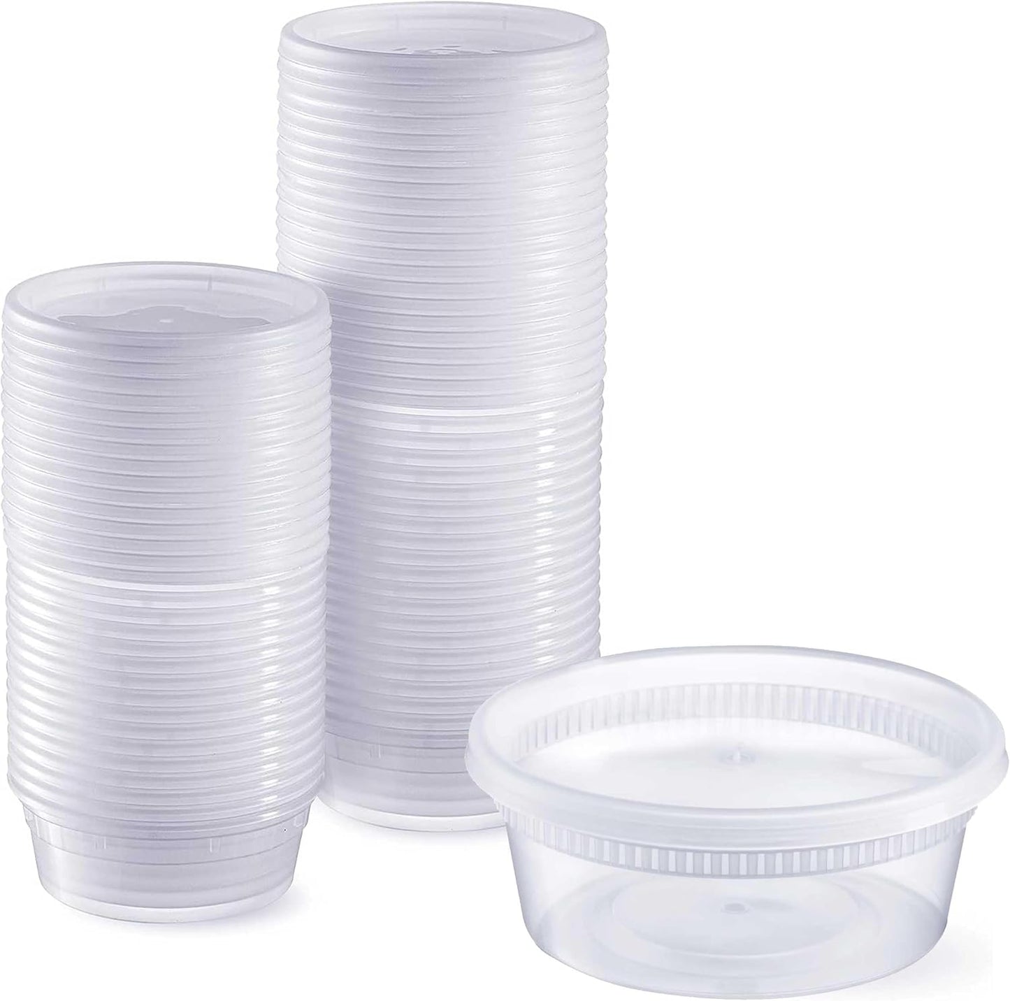 32 oz Deli Containers with Lids (Pack of 240), Recyclable Polypropylene, Microwavable, Heat Resistant (32)