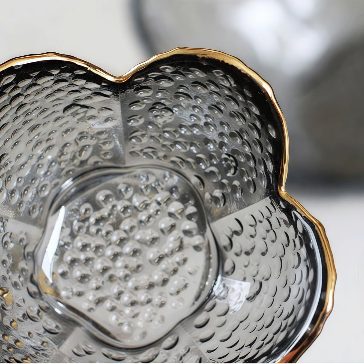 Small Green Flower Jewelry Dish, Glass Jewelry Ring Tray Trinket Bowl, Nightstand Decor Ring Holder for Women, Home Decor Gifts for Women, Wedding, Birthday, Mothers Day, Christmas, Thanksgiving