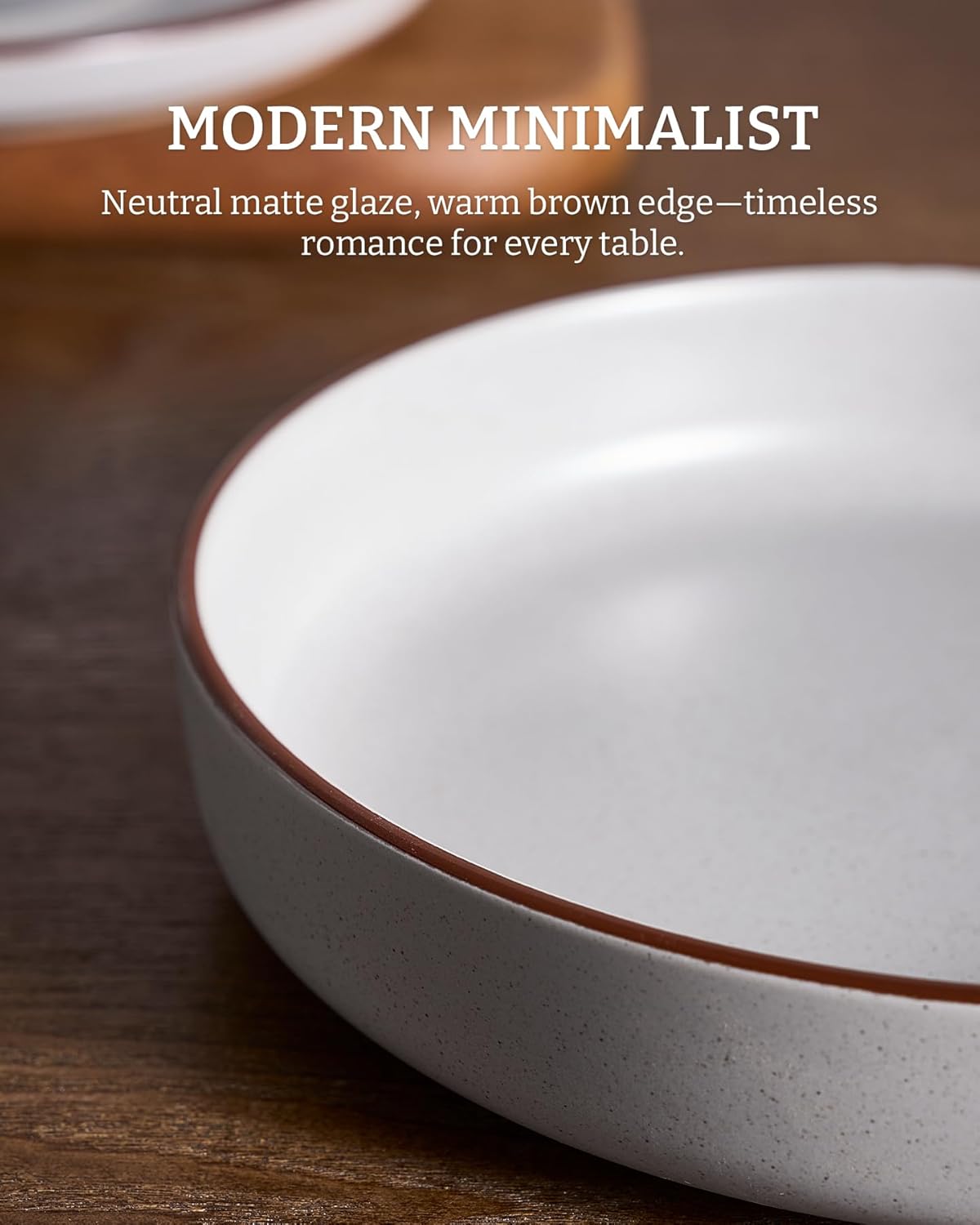 famiware Mercury Pasta Bowls Set of 8, 33 oz Large Salad Bowls, Ceramic Pasta Plates Bowls, Serving Bowls for Kitchen, Microwave & Dishwasher Safe, Light Gray