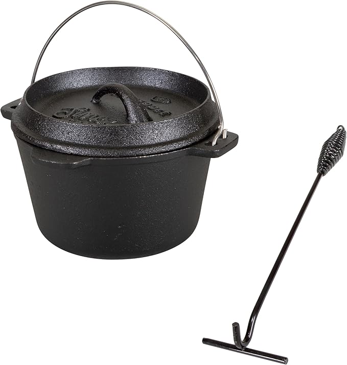 Stansport Pre-Seasoned Cast Iron Dutch Oven