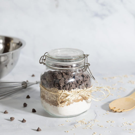 Galashield Glass Jars with Lids Food Storage Jars with Airtight Lids Leak Proof Glass Canisters Kitchen Jars [32 oz]