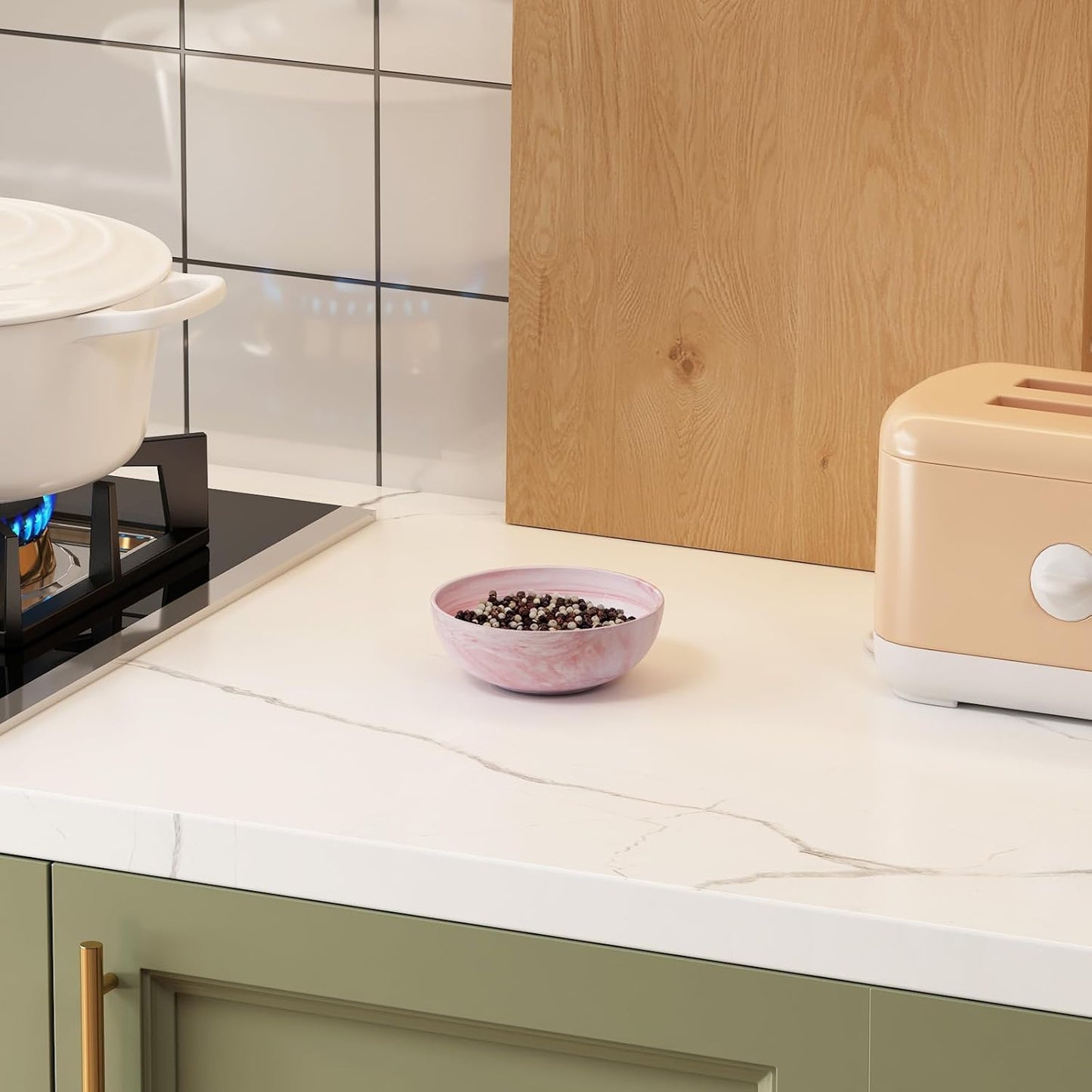 Marble-patterned Ceramic Candy Dish Small Candy Bowl for Office Desk Modern Home Decor Decorative Bowl, Pink