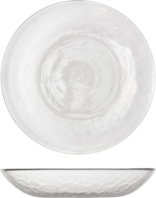 Fortessa Los Cabos Glass Dinnerware Collection, Coupe Entrée Bowl (Set of 4), 8.6 Inch/25oz, Clear