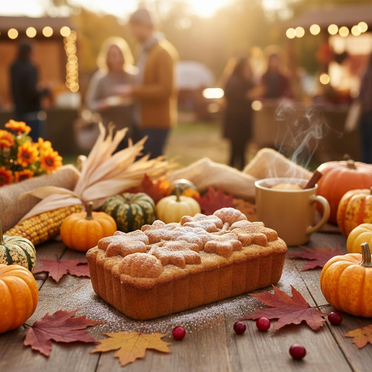 Vesici 3 Pcs Silicone Loaf Pan Pumpkin and Maple Leaf Patterns for Fall Harvest Thanksgiving Holiday 6 Cups Bread Baking Mold Non Stick Oven Microwave Safe, Nordic Gray Blue Pink Colors