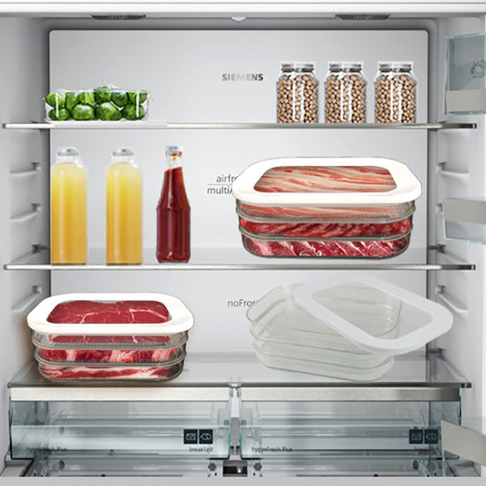 3 Layer Deli Meat Container for Fridge,Refrigerator Organizers And Storage for Meat,Lunch Meat Container with Lids for Refrigerator,Lunch Meat Container,Stackable Meal Prep Containers (3 Layer)