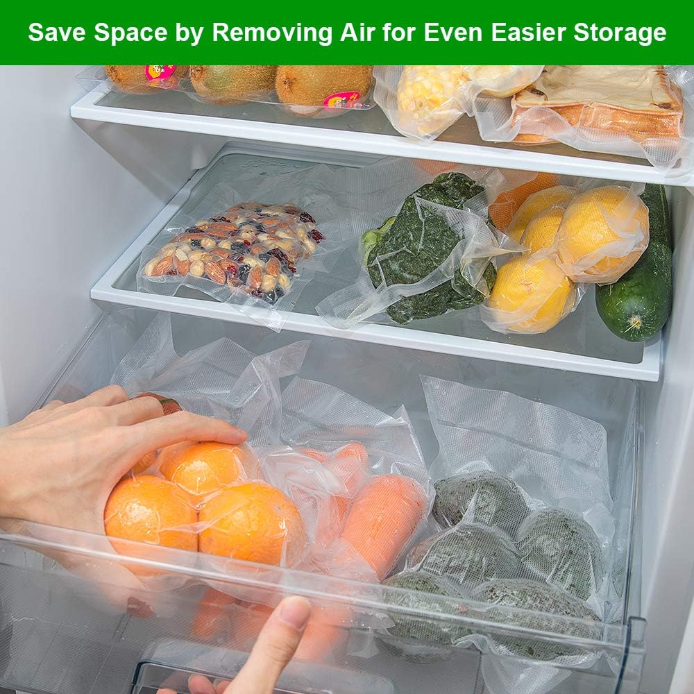 8x50 2 Pack Vacuum Sealer Bags Rolls with Commercial Grade, BPA Free, Heavy Duty, Great for Vac Storage, Meal Prep or Sous Vide