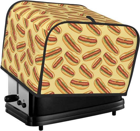 Toaster Cover 4 Slice Hotdogs Kitchen Small Appliance Covers with Pockets Dust and Fingerprint Protection