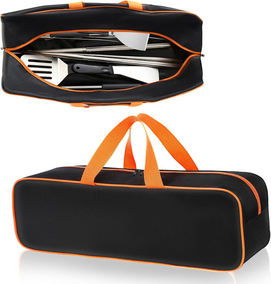 Grill Tool Storage Bag, 24" x 8" x 8" Large Capacity Grill Accessory Storage, 1680D Heavy-Duty Grill Utensil Storage, Accessories Storage Compatible with Blackstone, Perfect for Outdoor Grilling