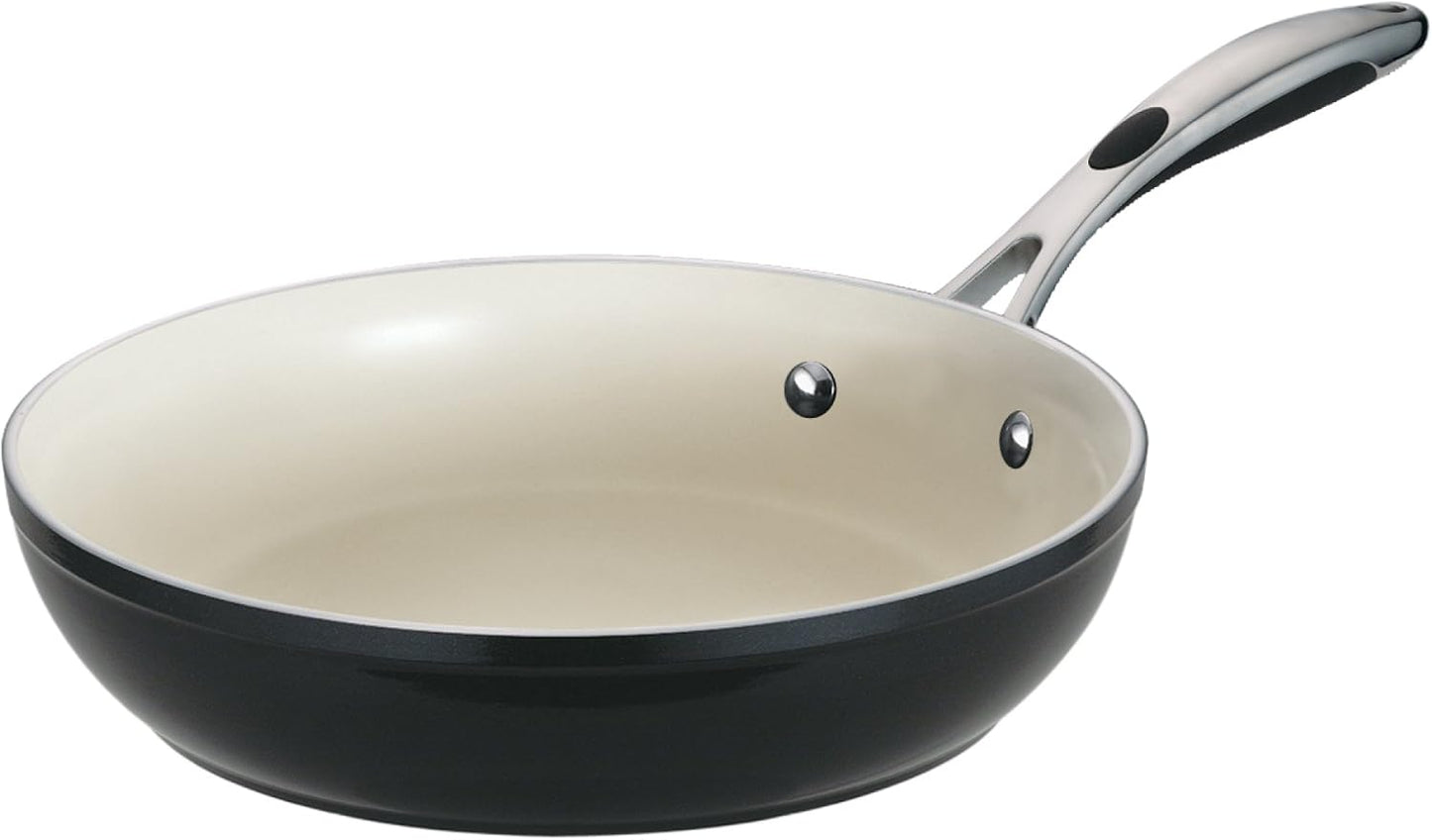 Tramontina 80110/020DS Fry Pan, 12", Metallic Black