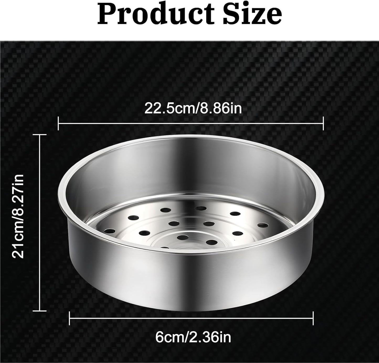 2Pcs Stainless Steel Steamer Pot Round Cooking Rack Food Steamer Basket Insert for Kitchen Dim Sum Dumplings Bun