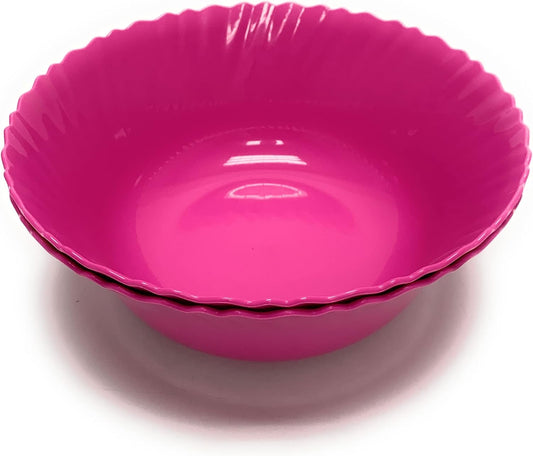 Mintra Home Curly Collection (9.7in Medium Bowl - 2pk, Fuchsia)
