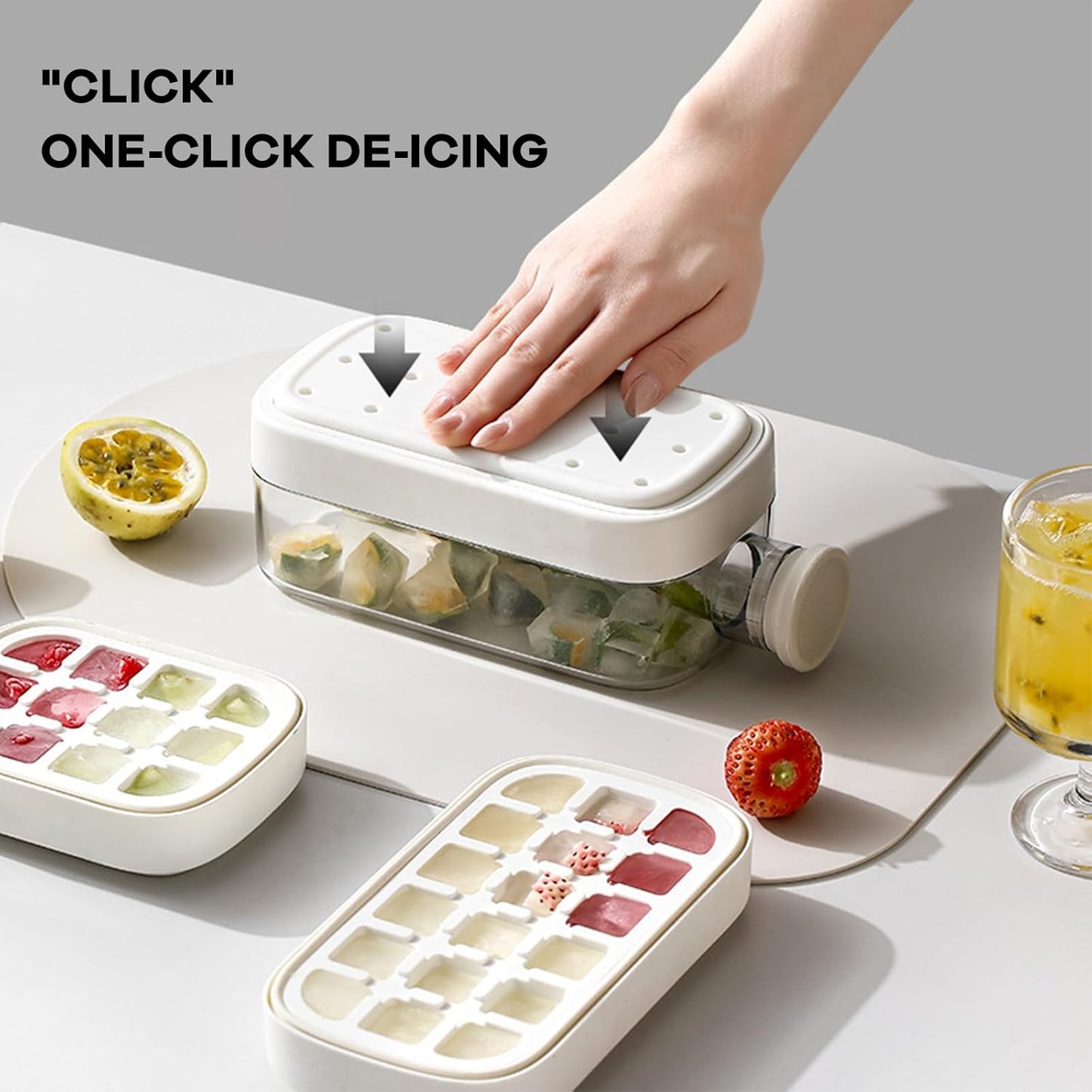 Ice Cube Tray Kettle Easy Pop Out Ice Mold for Ideal for Home Ice Making Beverage Cups Sports Water Bottles Fitness Drinks and Outdoor use (Small size)