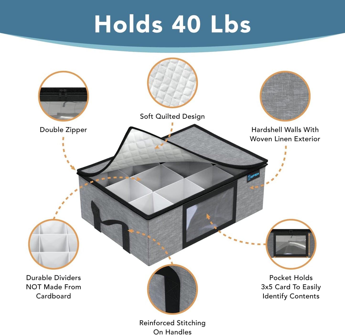 16 oz Pint mason jar storage containers, Sturdy Canning Jar Storage Containers Holds 12 Pint Size Ball Mason Jars, Foldable Canning Organizer, Stackable Home Storage Box with Lid & Label holder