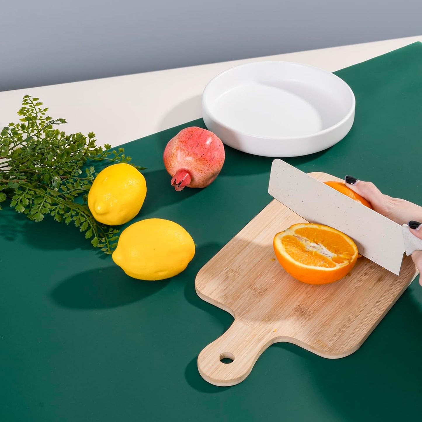 Extra Large Silicone Mat 36" x 24" Place Mats, Heat Resistant Mat for Kitchen Countertop Protector, Thick Placemats Washable Silicone Mats for Kitchen Counter Mat Dining Table Mat, Dark Green, SAPID