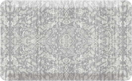 House of Noa Nama Standing Mat – Anti-Fatigue Cushioned Kitchen Mats for Floor | Ergonomic Bounce-Back Foam Kitchen Mats | Anti-Fatigue Mats for Kitchen & Standing | Emile Earl Grey | 22" x 36"