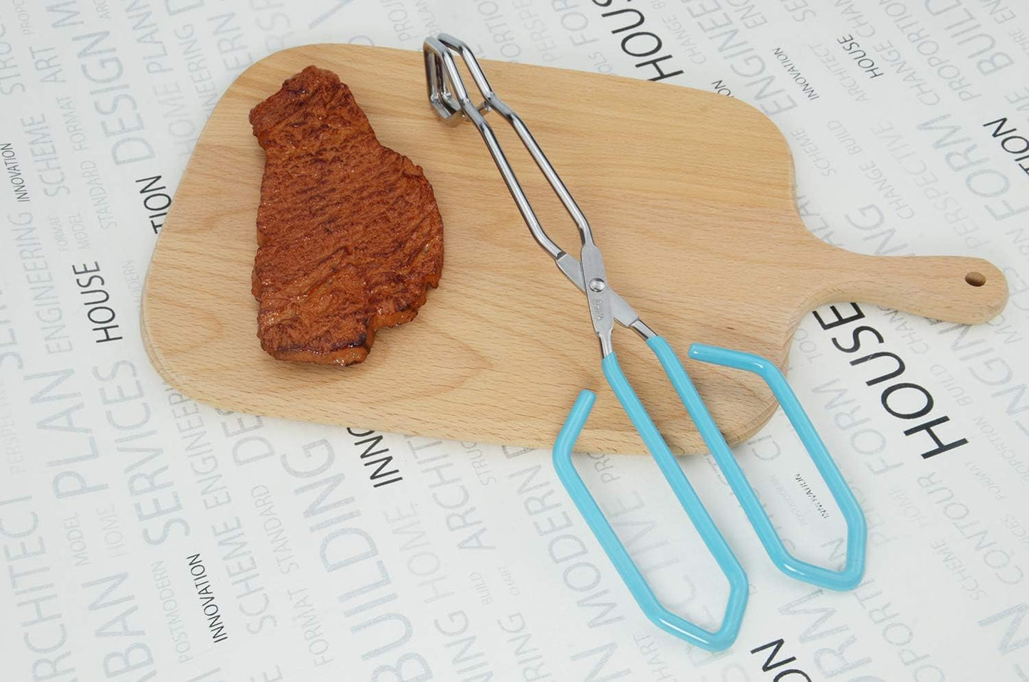 Scissor Cooking Tongs 11-Inch Stainless Steel Scissor Style Tongs, Set of 2