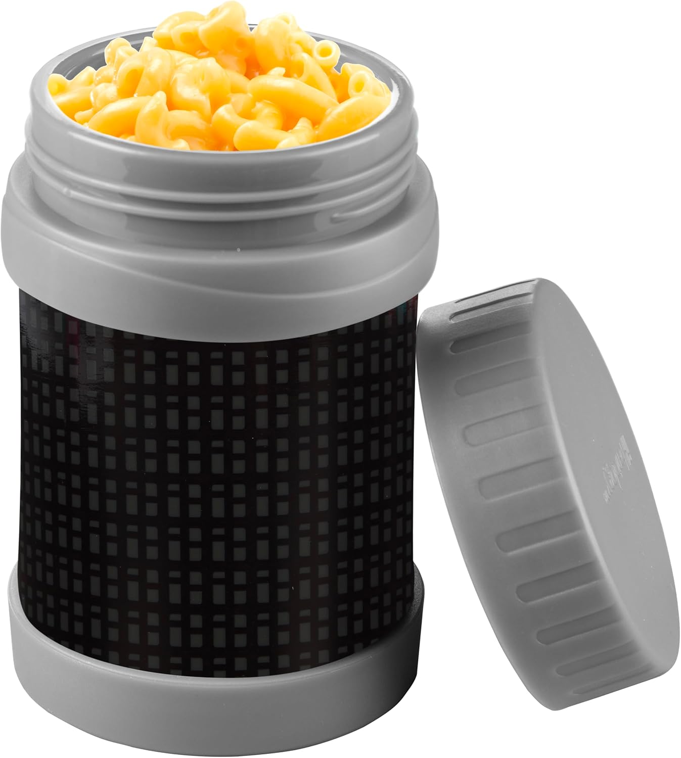 Bentology Stainless Steel Insulated Lunch 13 oz Jar for Kids –Large Leak-Proof Storage Container for Hot & Cold Food, Soups, Liquids - BPA Free - Fits Most Lunch Boxes and Bags - Black