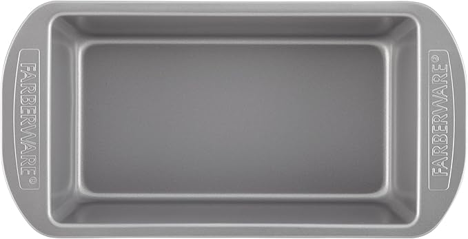 Farberware Nonstick Bakeware 9-Inch x 5-Inch Loaf Pan, Gray -