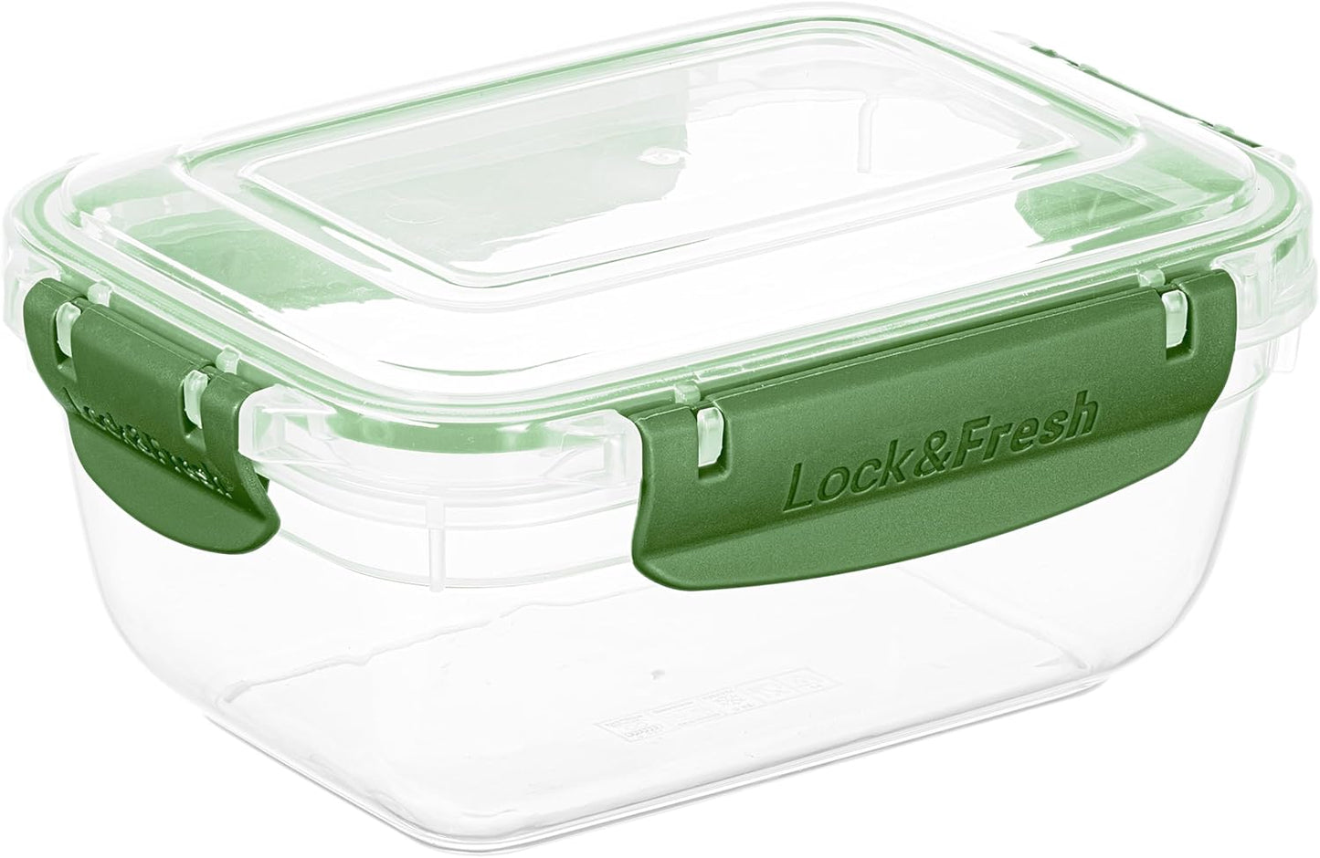 Superio Plastic Food Storage Container with Airtight Lid- 27 Oz, BPA Free, Leakproof, Stackable, Microwave, Dishwasher and Freezer Safe, Green