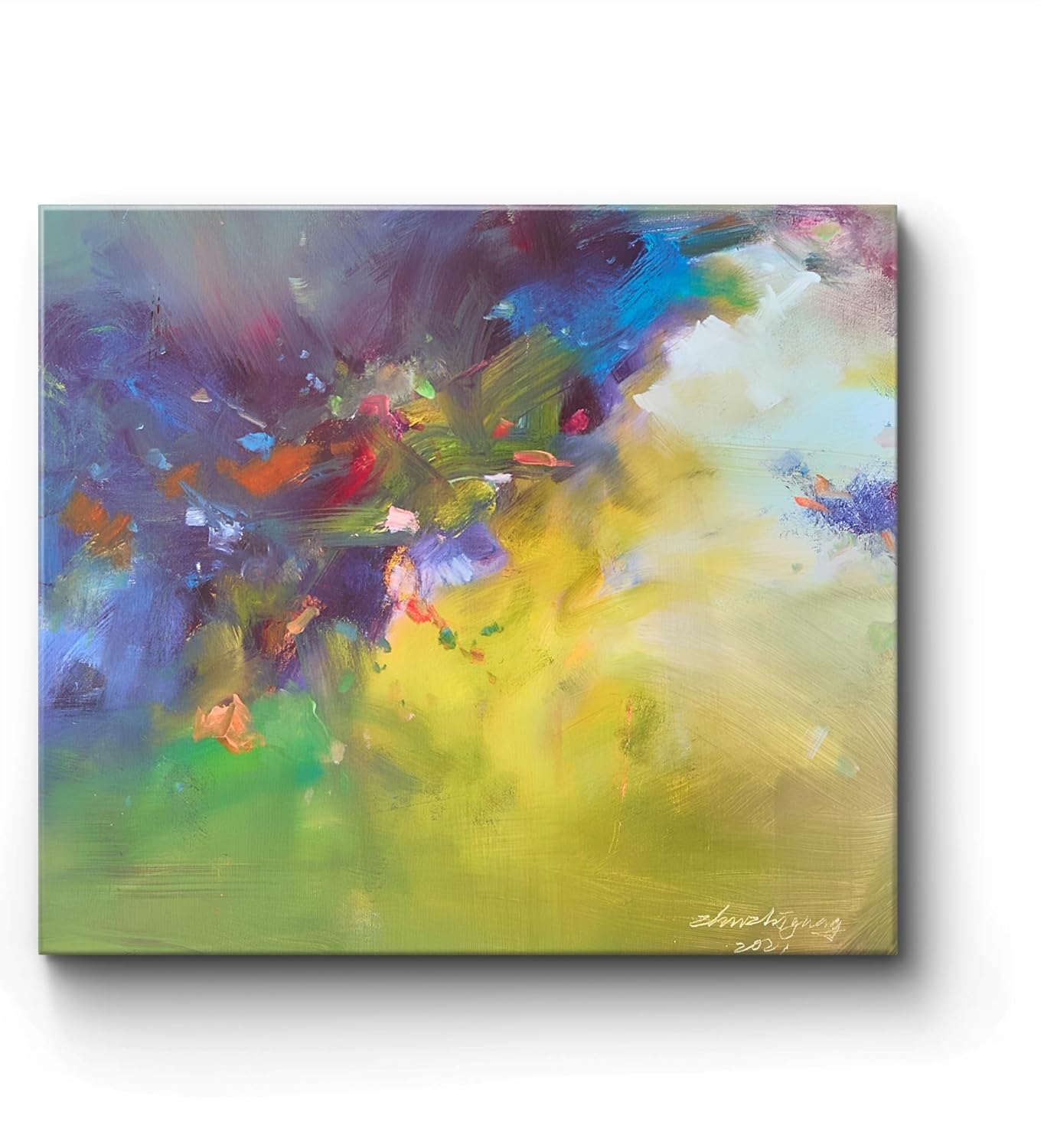 Gloliv Canvas Wall Art for Living Room – Abstract Wall Decor Painting, Artist-Authorized Reproduction Print – Modern Canvas Prints for Office, Bedroom, Bathroom & Kitchen Home Decor 10"x8"