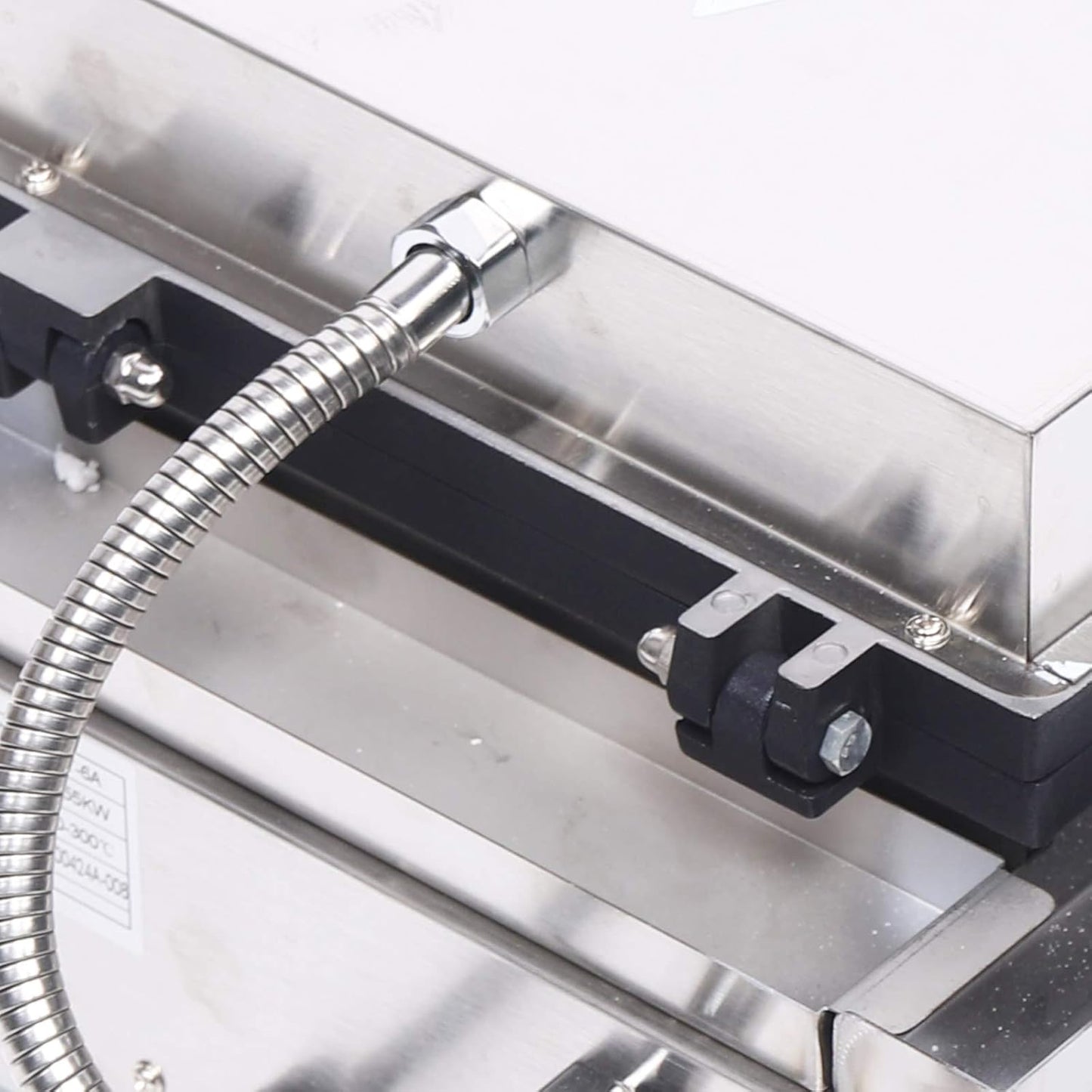 110V 1550W 6 Holes Double-Sided Non-Stick Commercial Electric Doughnut Maker, Cast Aluminium Stainless Steel Double-Sided Heating waffle Baker For Snack Bars, Restaurants, Home Use