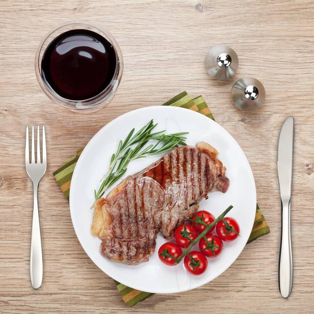 Ramddy 18/10 Stainless Steel Flatware Set for 12, Silverware Set