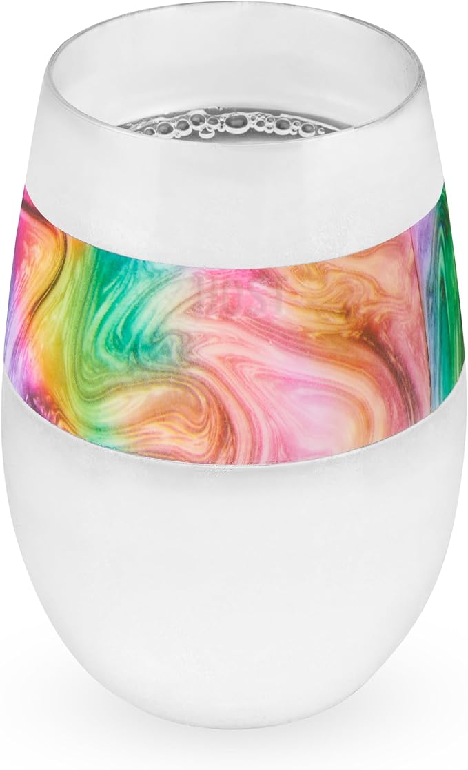 HOST Wine Freeze Cooling Cup, Double Wall Insulated Freezable Drink Chilling Tumbler with Freezing Gel | Glasses for Red and White Wine, Set of 1, 8.5 oz, Unicorn