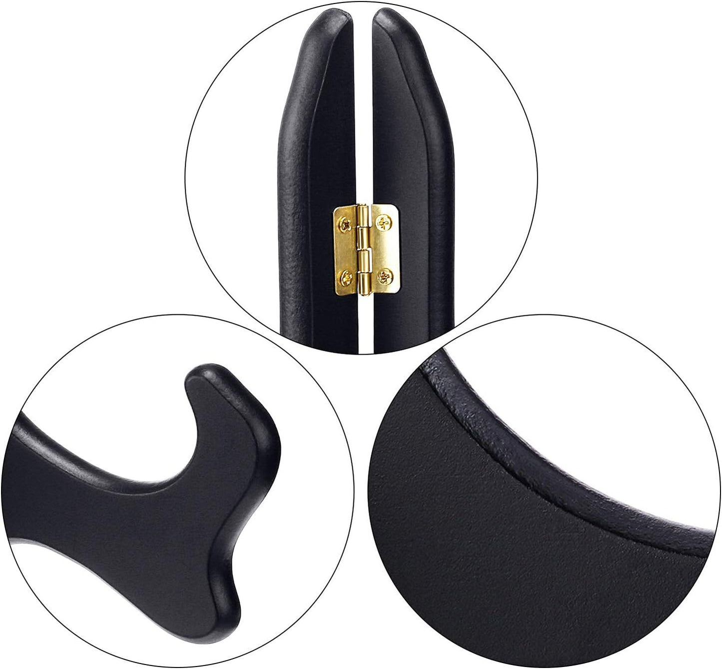 Tatuo 2 Packs Wooden Plate Stands for Display, Plate Holder Display Stand, Picture Frame Stand Easels, Tabletop Art Holder, Book Dish Decorative