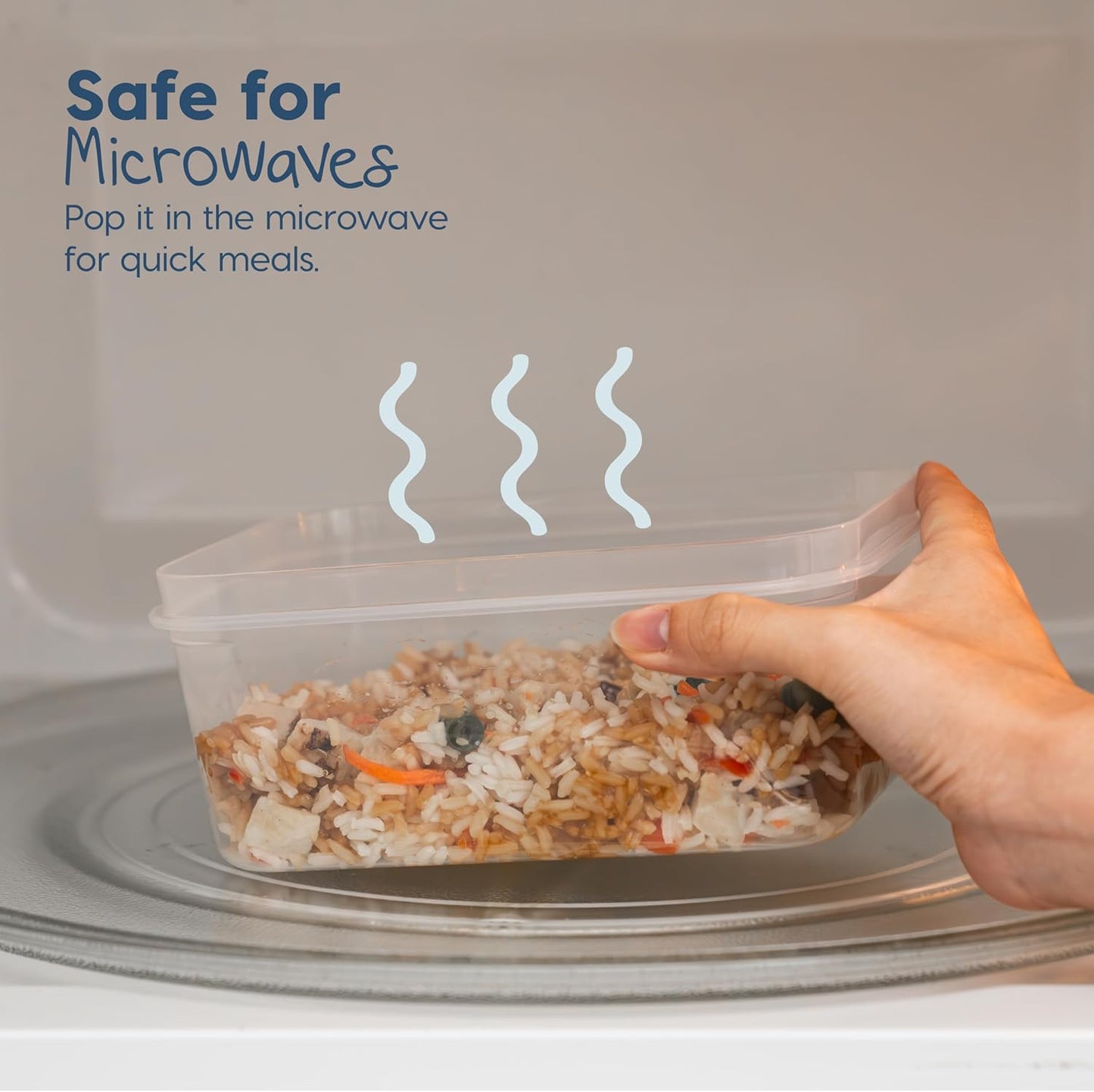 IRIS USA Plastic Food Storage Containers, 44 Piece, 12oz + 45oz Combo Set, 22 Food Containers With Lids, Leftovers Meal Prep Office Lunch Snack Fruit, Microwave Dishwasher Freezer Safe, BPA Free