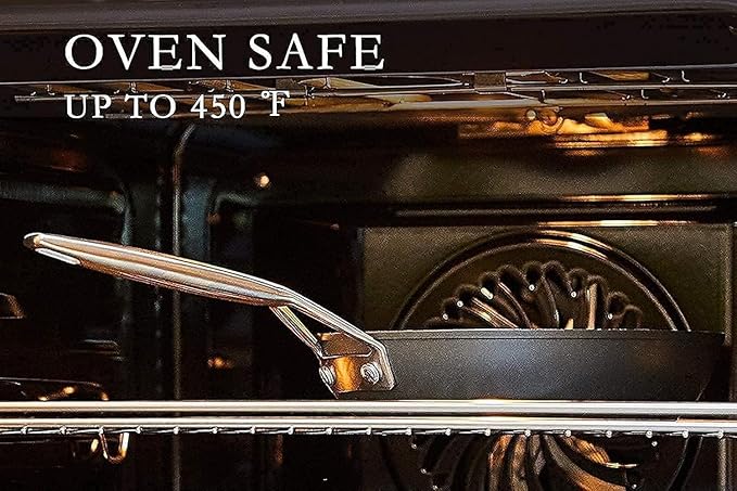 MsMk Nonstick Frying Pan, 12 InchTitanium and Diamond Non Stick Pan, Sturdy and Durable Skillet Nonstick, for Various Stove Type, Dishwasher Safe For Home Use