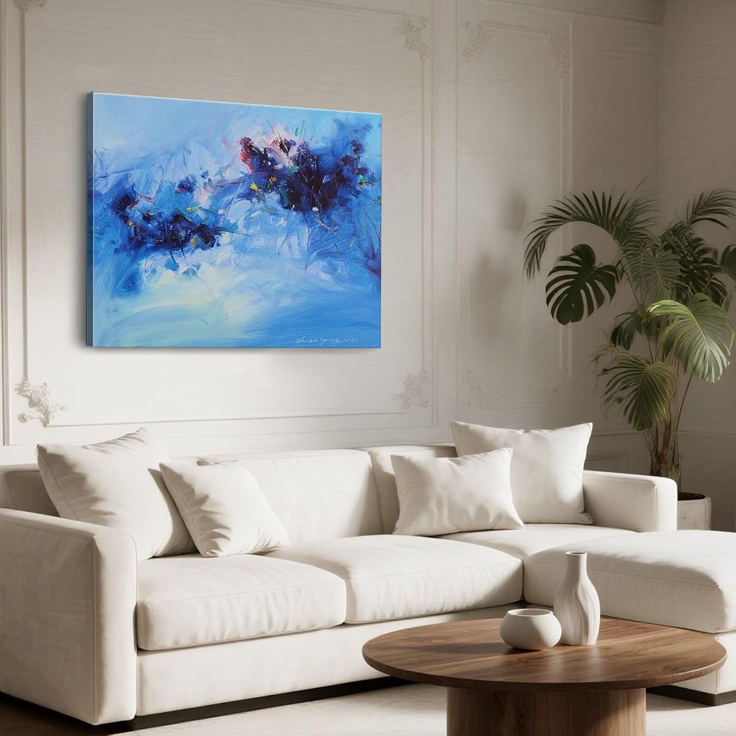 Gloliv Canvas Wall Art – Abstract Wall Decor Painting, Artist-Authorized Reproduction Canvas Prints, Modern Wall Art Decor for Living Room, Bedroom, or Office 32"x24"