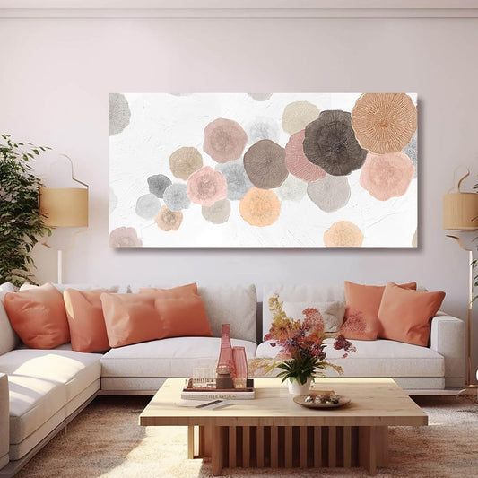 Wall Art for Living Room Colorful Painting Framed Canvas Prints Pink Wall Pictures Pop Art Decor for Dining Room Bedroom Home 24"x 48"