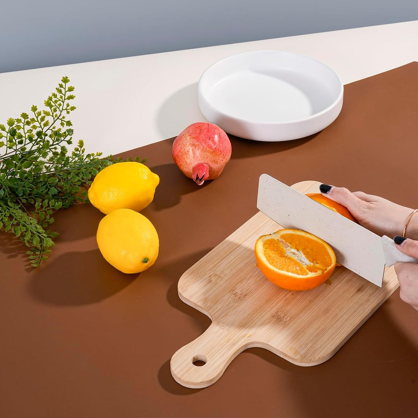 Extra Large Silicone Mat 36" x 24" Place Mats, Heat Resistant Mat for Kitchen Countertop Protector, Thick Placemats Washable Silicone Mats for Kitchen Counter Mat Dining Table Mat, Brown, SAPID