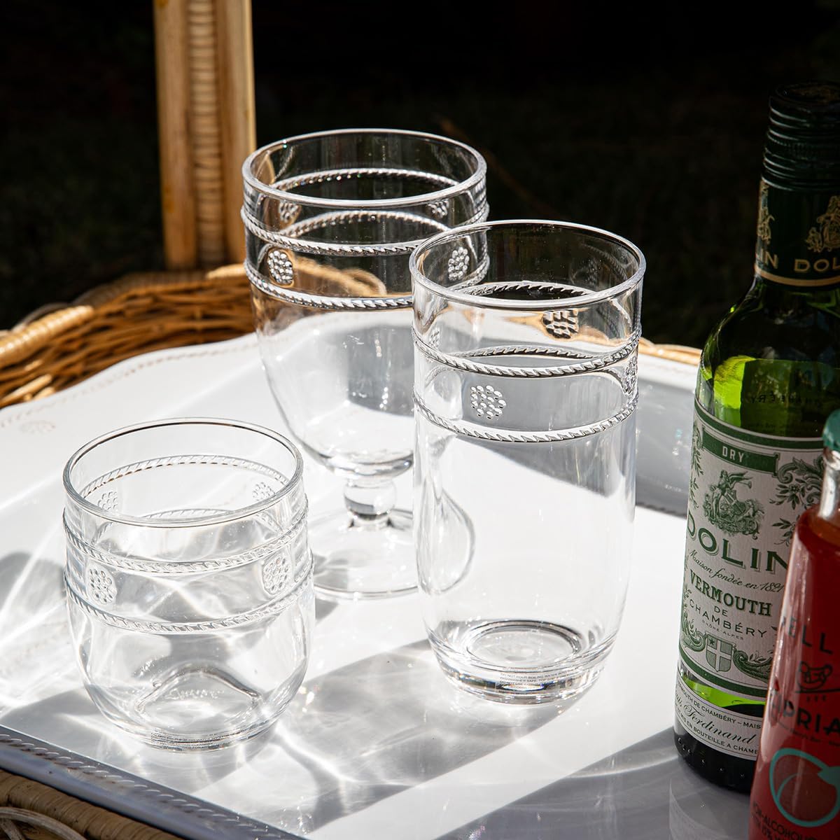 Juliska Isabella Acrylic Large Tumbler - Clear