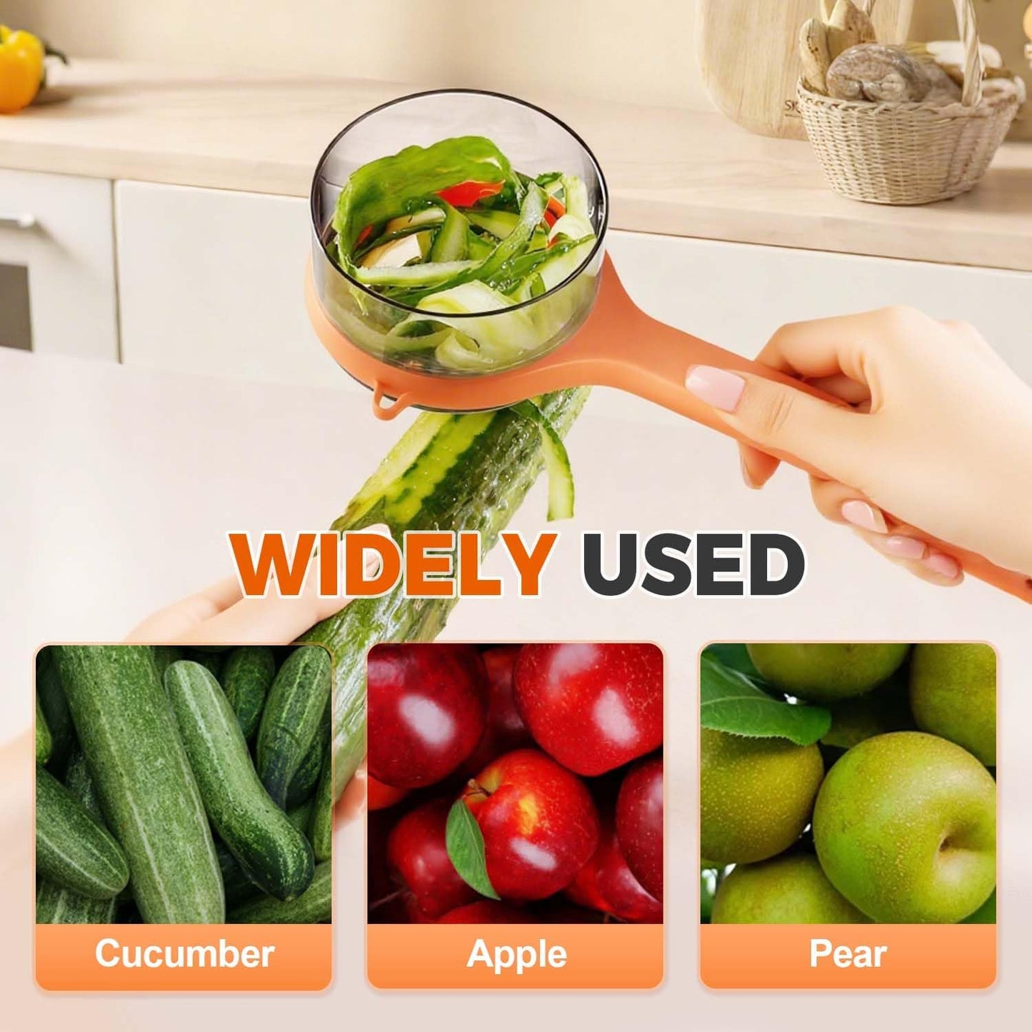 Vegetable Peeler with Container, 2025 New with Box Storage Kitchen Special Fruit Peeler, 2-in-1 Multifunctional Veggie Fruit Peeling Tool Easy to Use Kitchen Gadget (Green)