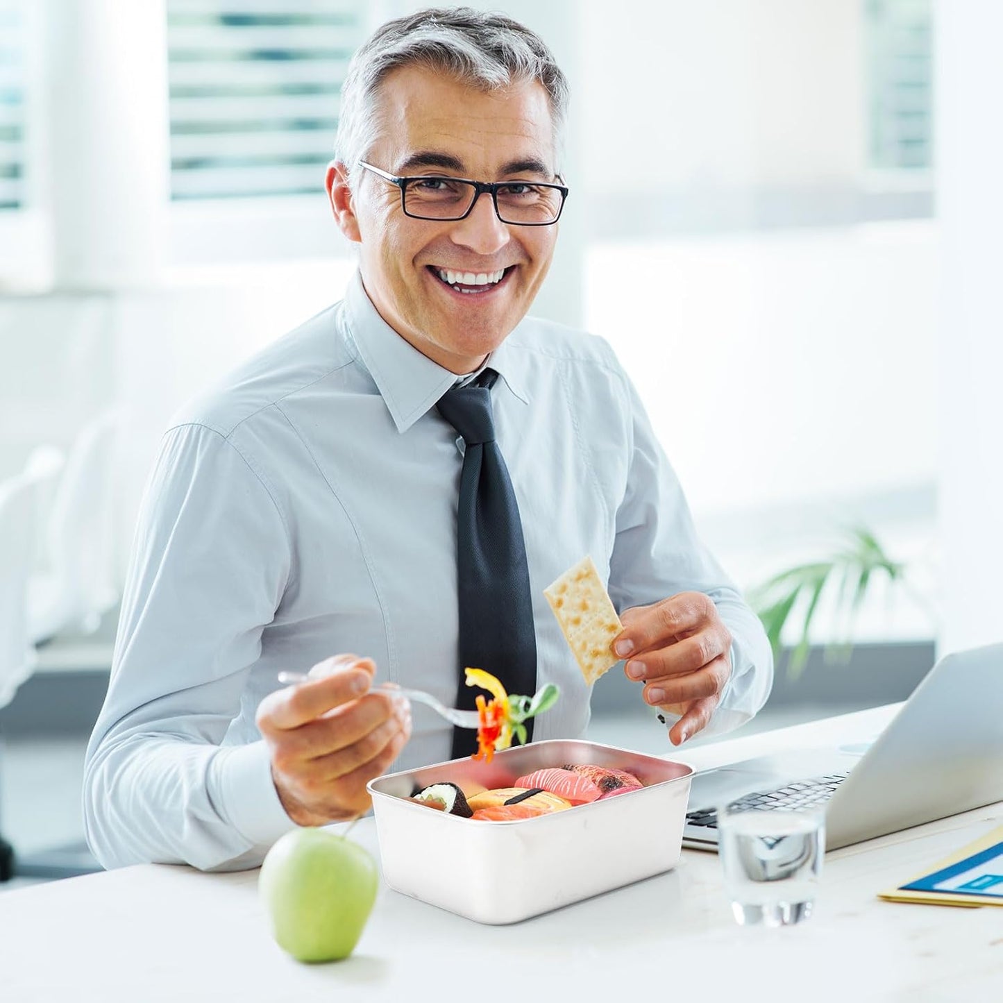 12 Pcs Stainless Steel Food Storage Containers with Lids, 37 oz Metal Lunch Bento Box, Lightweight Stackable Easy Open Meal Prep Container for Kitchen Picnic, Freezer & Dishwasher Safe